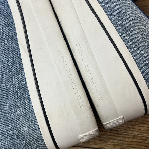 Stella McCartney Binx Platform Sneaker Denim Star Pattern Size 40/10US - Picture 7 of 11